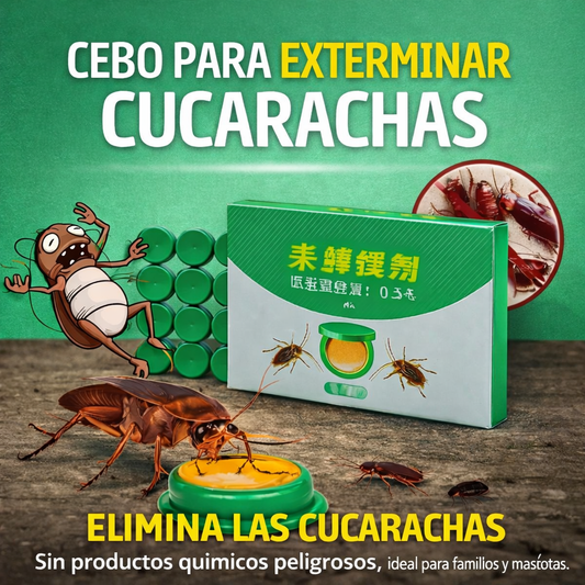 Cebo para Exterminar Cucarachas ( no toxico para Mascotas )