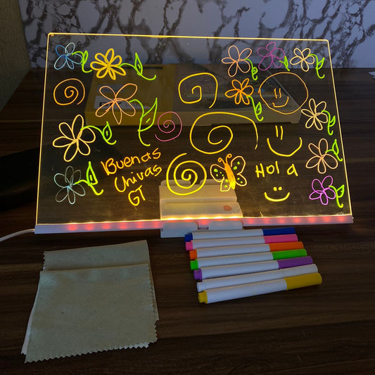 Pizarra led de colores
